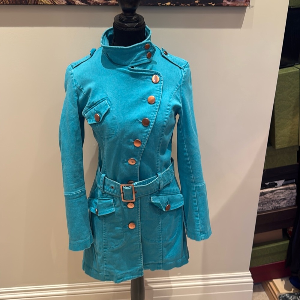 Jeans trench coat